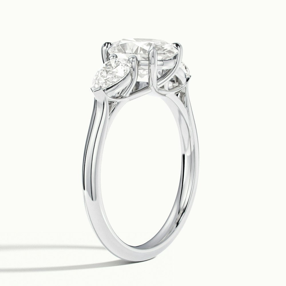 Eternal Oval Moissanite Engagement Ring